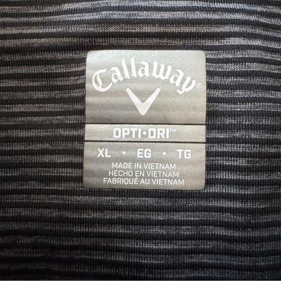 Callaway Golf Opti-Dri Full Zip Fleece Men’s XL Gray Sweater Jacket - Picture 4 of 11